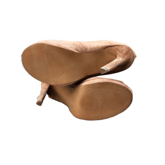 Steve Madden Cavalier Suede Peep Toe Ankle Booties 7.5 - Picture 8 of 10